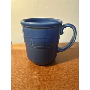 Longaberger "Woven Traditions Cornflower Blue" 4 1/4 Inch Mug Prefect